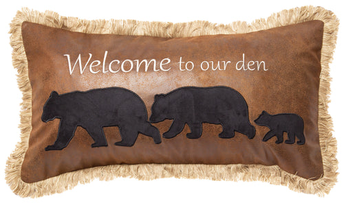 Welcome to Our Den Pillow