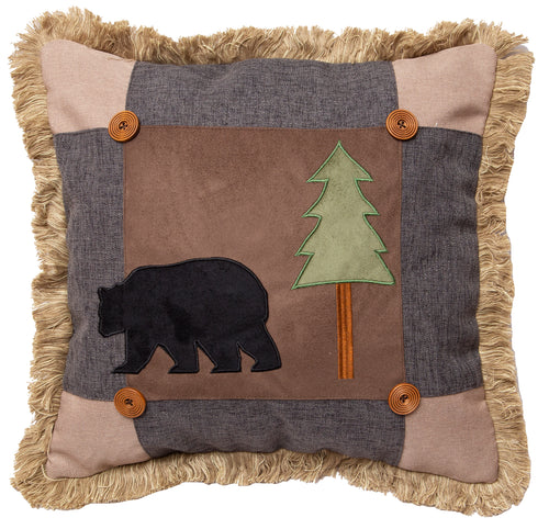 Bear Scrap Pillow