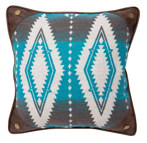 Turquoise Earth Diamond Pillow