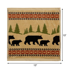 Load image into Gallery viewer, Bear Jacquard Towel