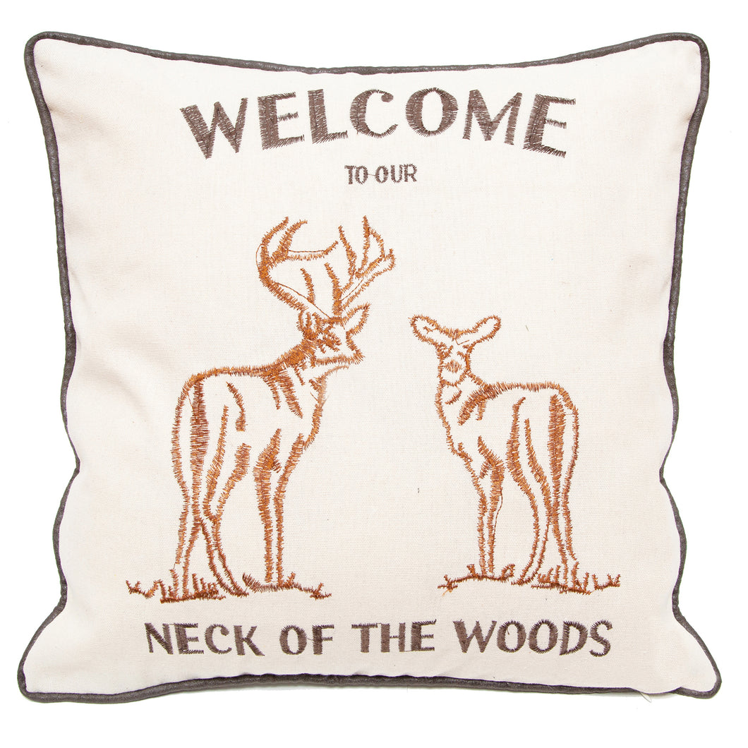 Our Neck of the Woods Rustic Throw Pillow 18