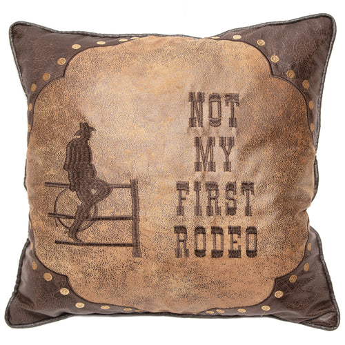 Not My First Rodeo Western Throw Pillow 18