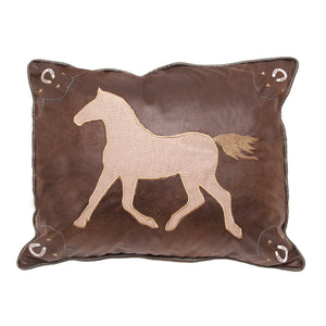 Lucky Horse Western Throw Pillow 16"x20"
