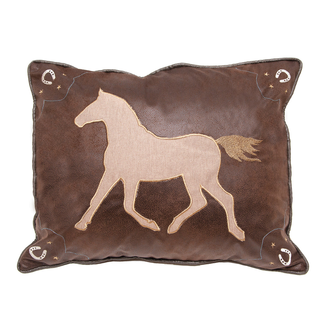 Lucky Horse Western Throw Pillow 16