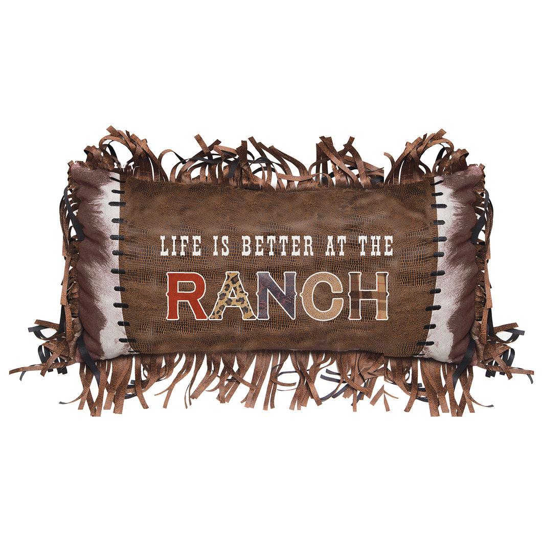 Life is Better at the Ranch Western Throw Pillow 14