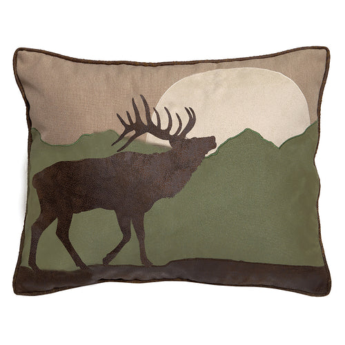 Elk Scene Pillow