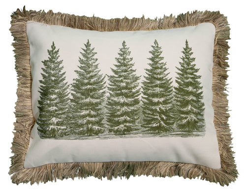 Pen and Ink Pine Pillow
