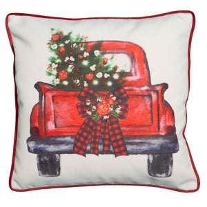 Christmas Truck Pillow