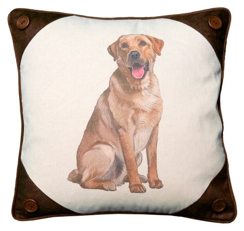 Watercolor Lab Pillow