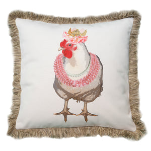 Watercolor Chicken Pillow
