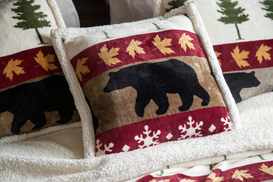 Tall Pine Plush Sherpa Pillow