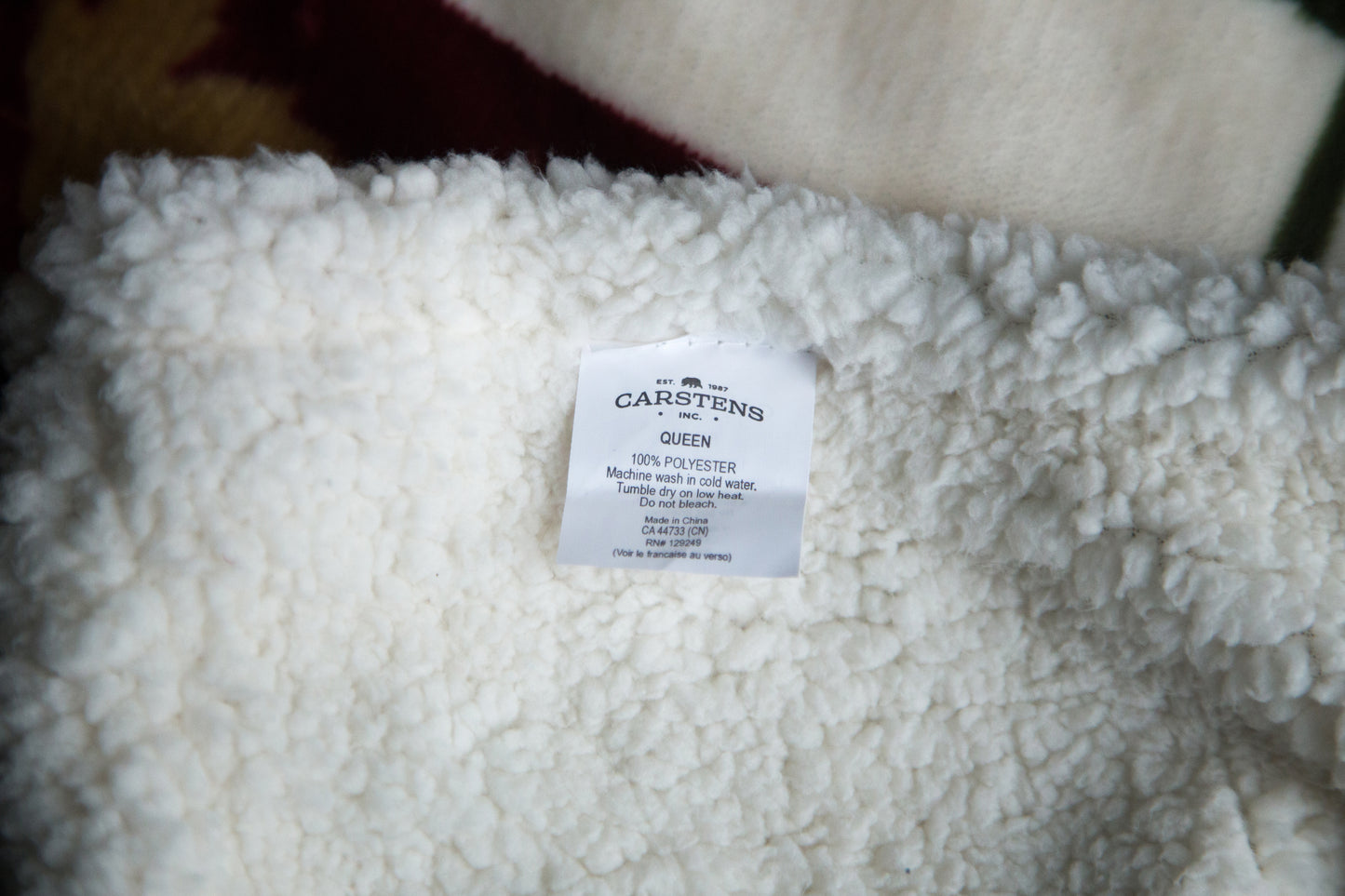 Patchwork Lodge Plush Sherpa Comforter Set