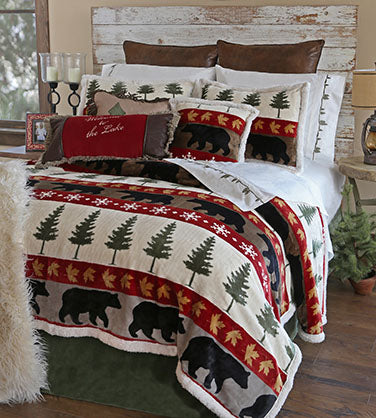 Tall Pine Plush Sherpa Comforter Set