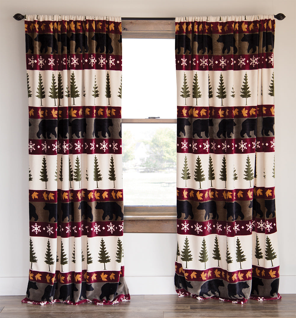 Tall Pine Plush Curtains