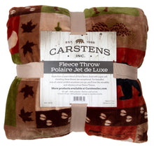 Load image into Gallery viewer, Patchwork Lodge Plush Throw