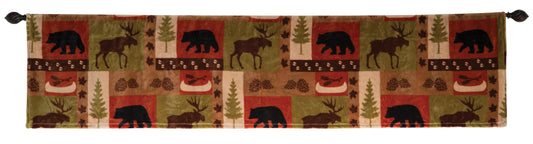 Patchwork Lodge Plush Valance