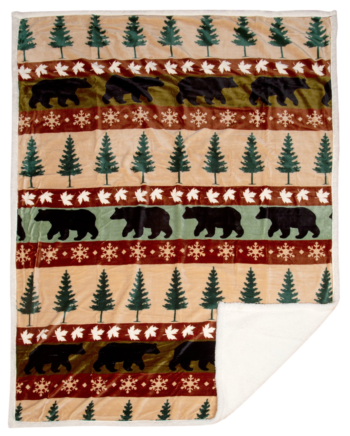 Cascade Ridge Plush Sherpa Throw