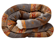 Load image into Gallery viewer, Moose Tracks Sherpa Fleece Throw Blanket