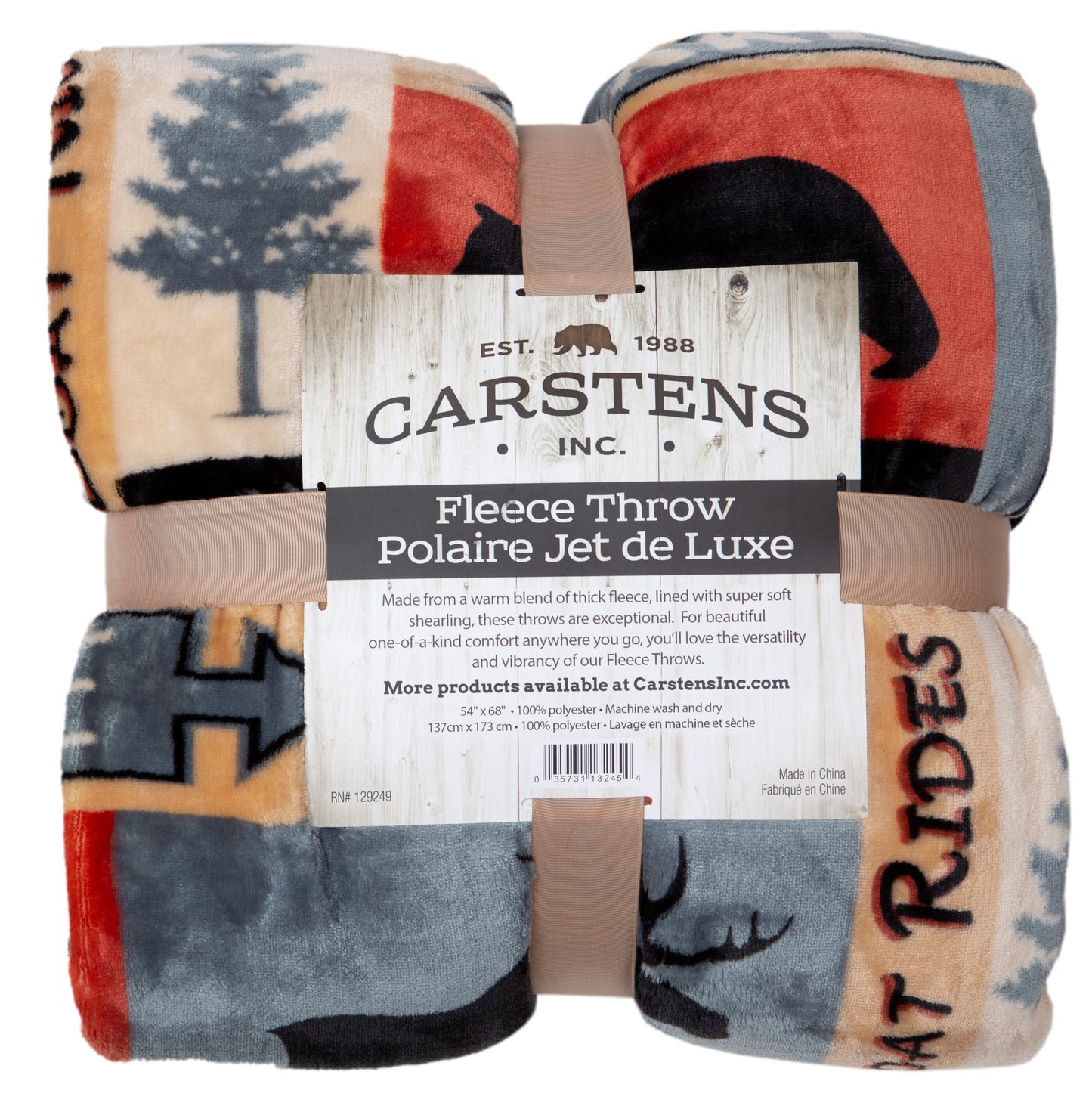 Lake House Plush Sherpa Throw