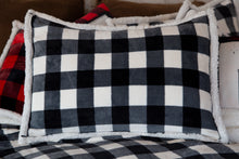 Load image into Gallery viewer, Black &amp; White Lumberjack Plaid Bedding Set