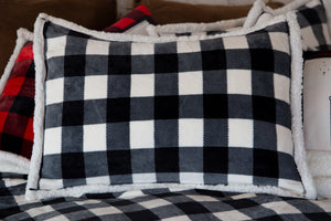 Black & White Lumberjack Plaid Bedding Set