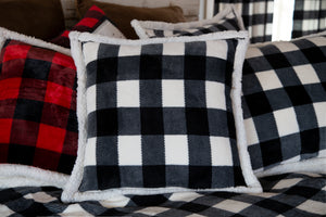 Black & White Lumberjack Plaid Bedding Set