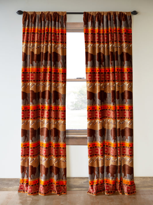 Roaming Bison Curtains