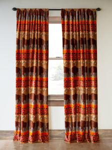 Roaming Bison Curtain Panels