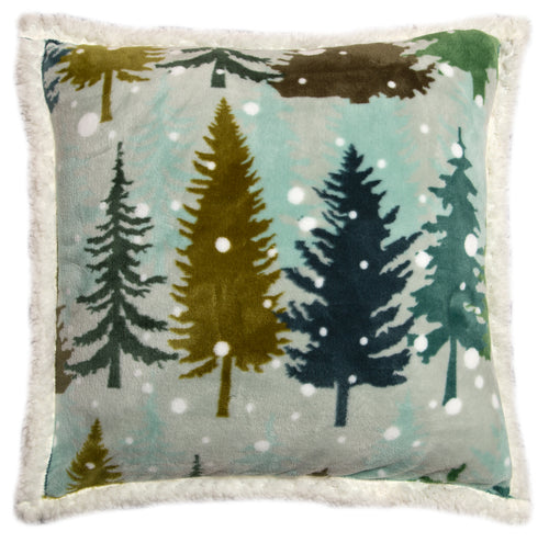 Snowflake Sherpa Throw Pillow