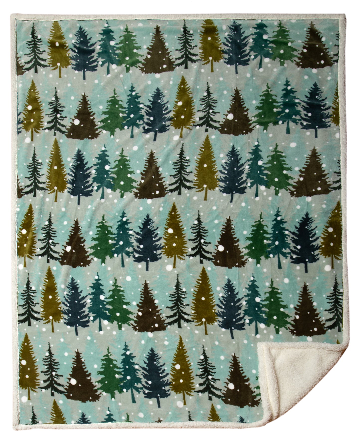 Snowflake Sherpa Throw Blanket