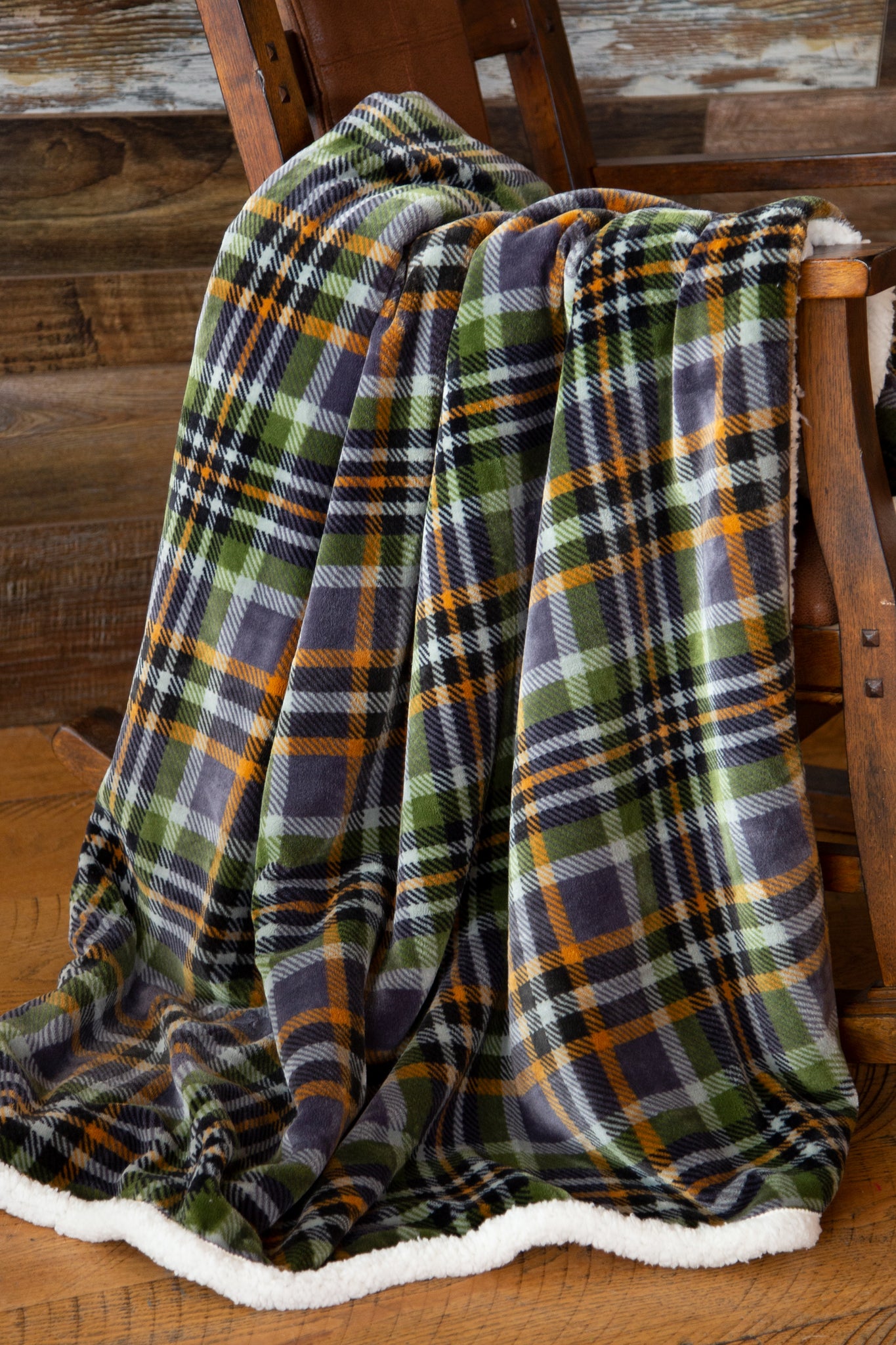 Grey Plaid Sherpa Throw Blanket – Carstens, Inc