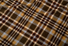 Load image into Gallery viewer, Tan Plaid Sherpa Throw Blanket