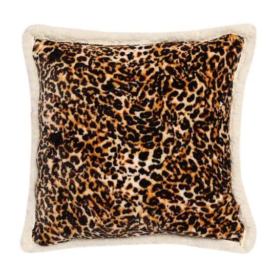 Leopard Plush Sherpa Pillow