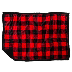 Lumberjack Red Plaid Dog Blanket