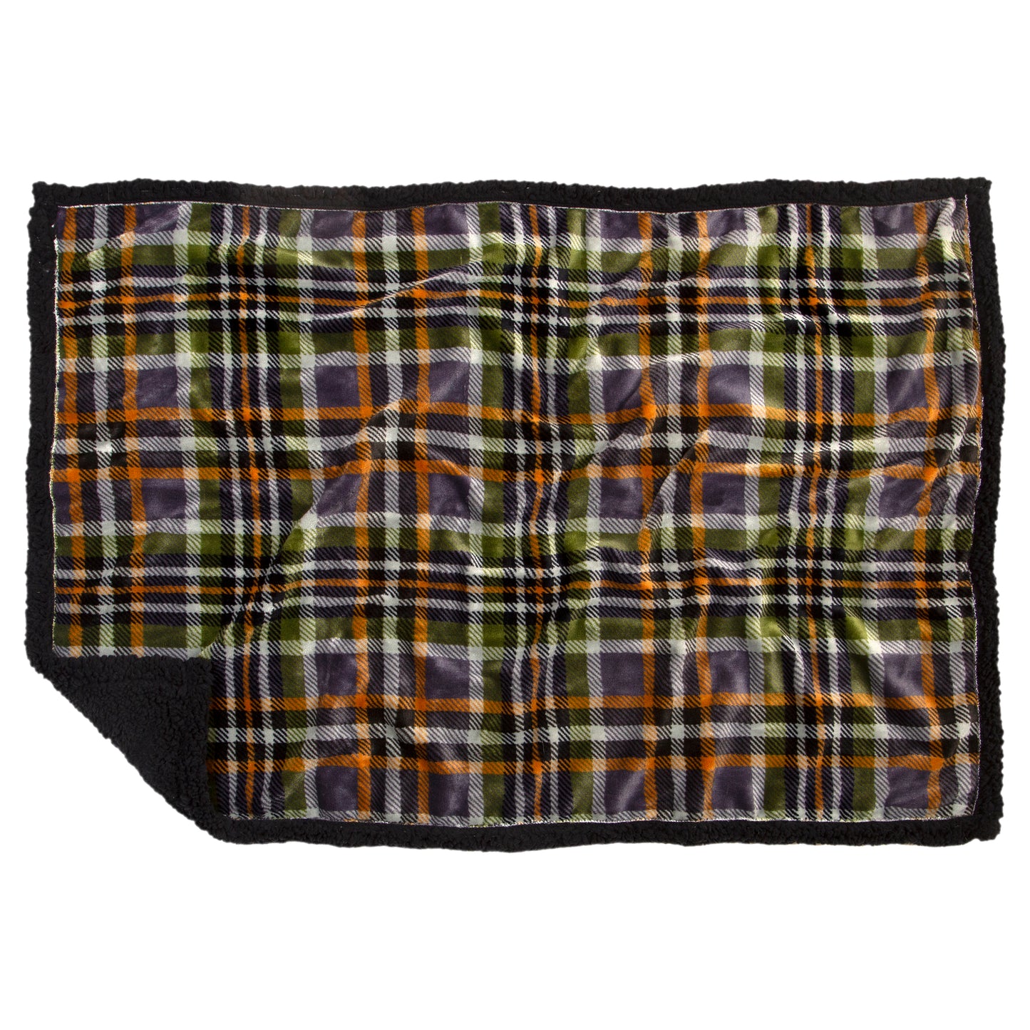 Grey Plaid Dog Blanket