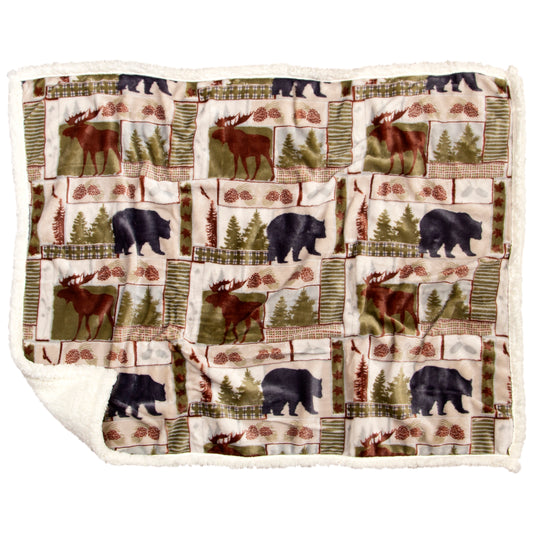 Vintage Lodge Dog Blanket