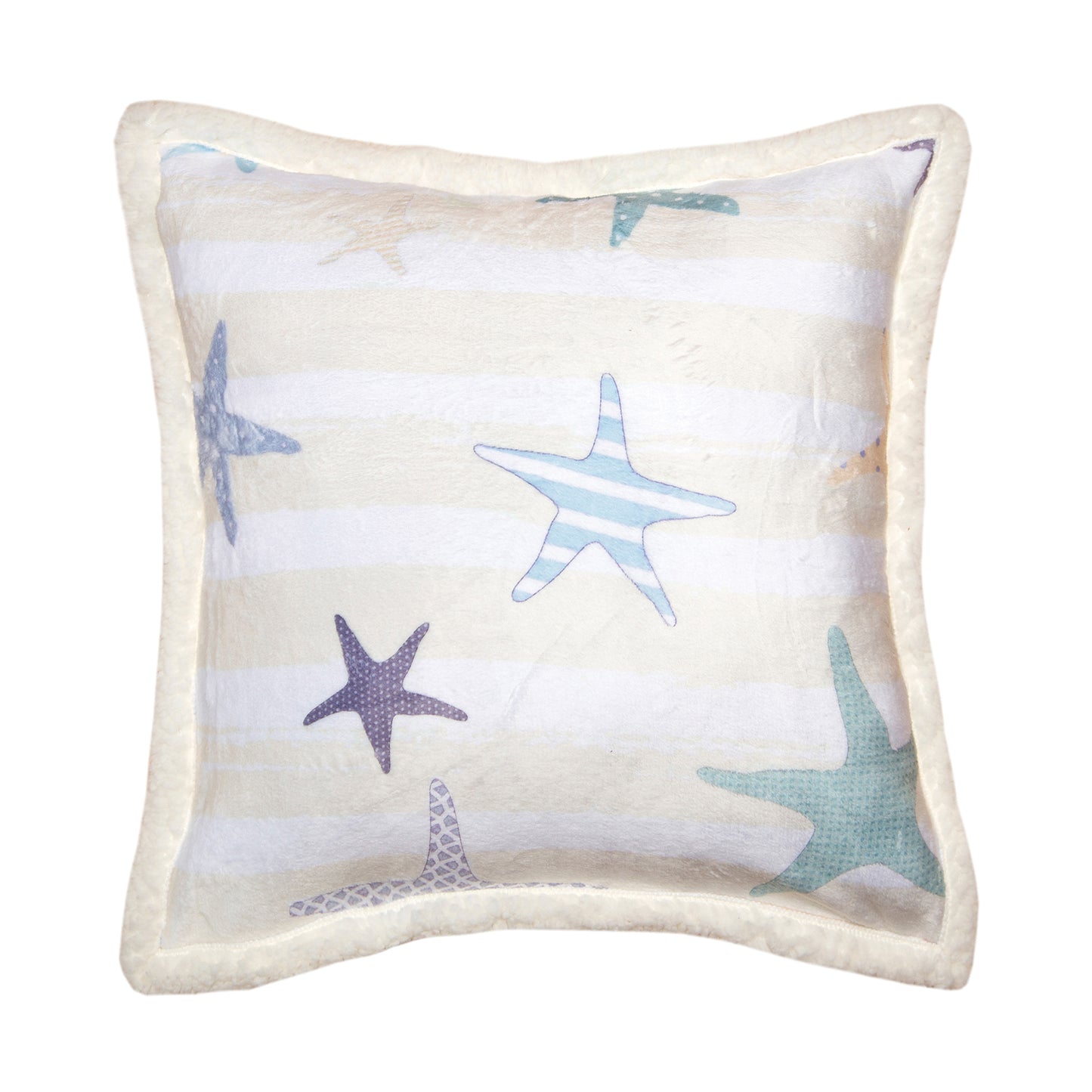 Starfish Plush Sherpa Pillow