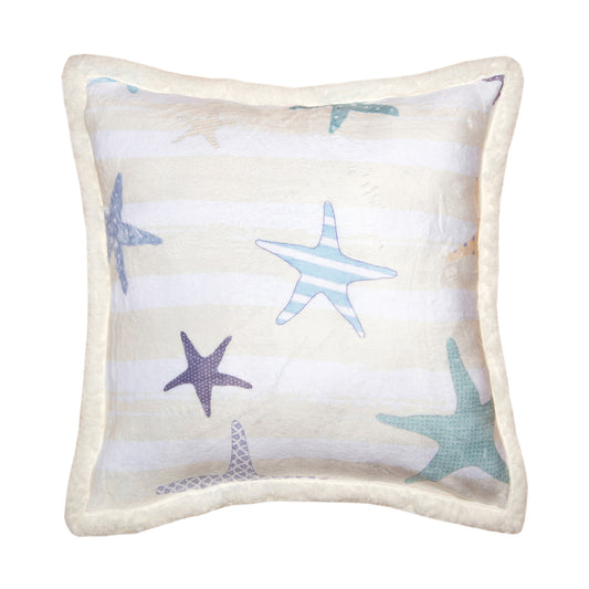 Starfish Plush Sherpa Pillow