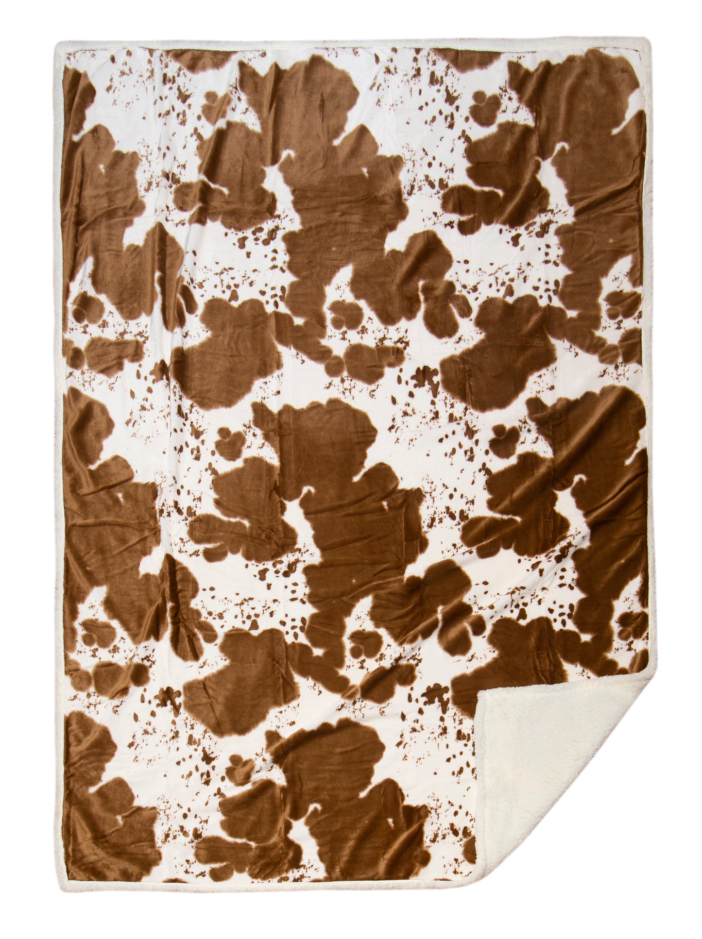Hair on Hide Plush Sherpa Throw