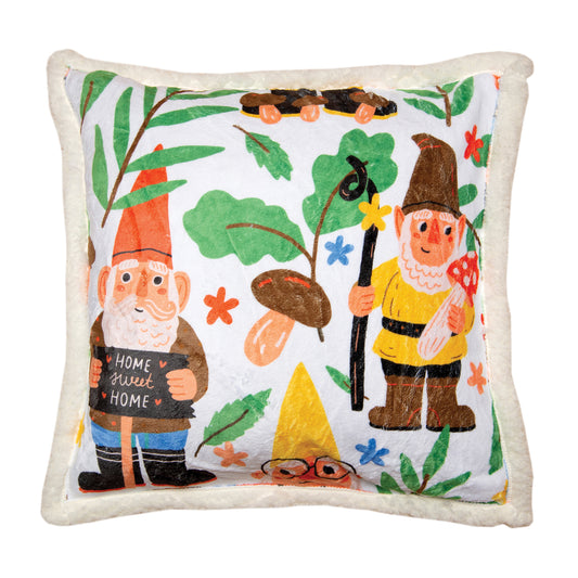 Gnomes Plush Sherpa Pillow