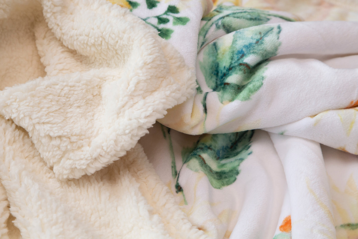 Sunflower Plush Sherpa Throw