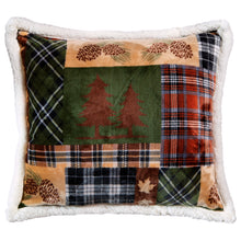Load image into Gallery viewer, Tree Plaid Plush Pillow