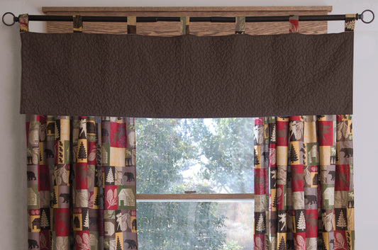 Cabin In The Woods Quilted Valance
