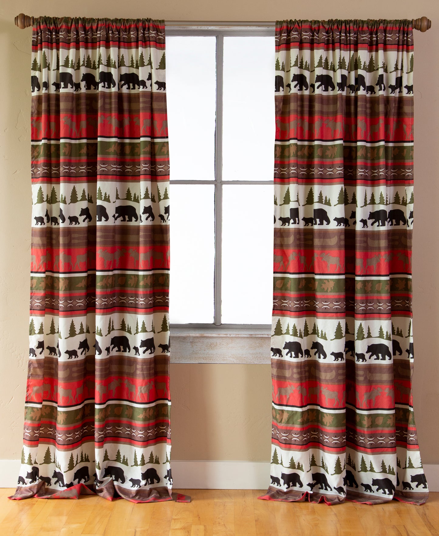 Cabin & Lodge Stripe Curtains