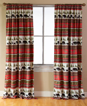 Load image into Gallery viewer, Cabin &amp; Lodge Stripe Curtain Panels