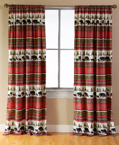 Cabin & Lodge Stripe Curtain Panels