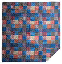 Load image into Gallery viewer, Rustic Patchwork 2-Piece Plaid Printed Quilt Set