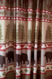 Bear Stripe Curtain Panels