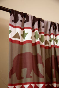 Bear Stripe Curtain Panels