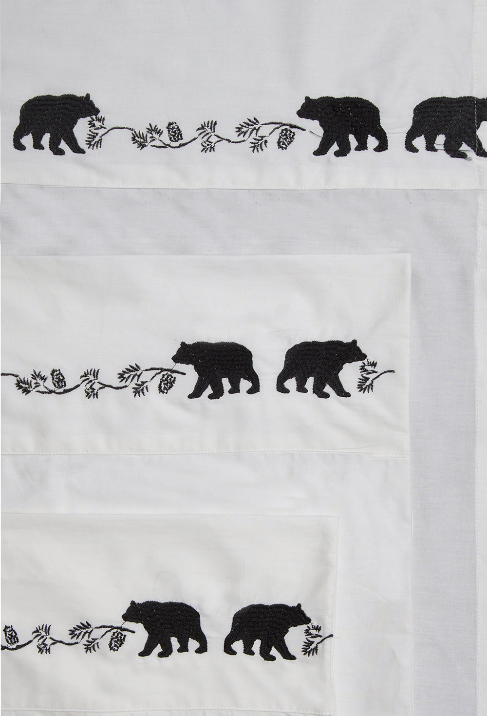 Embroidered Bear Sheet Set 100% Cotton